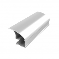 Вертикальный профиль "L" в декоре Хром блестящий, длина 5400 мм Вертикальный профиль "L" в декоре Хром блестящий, длина 5400 мм