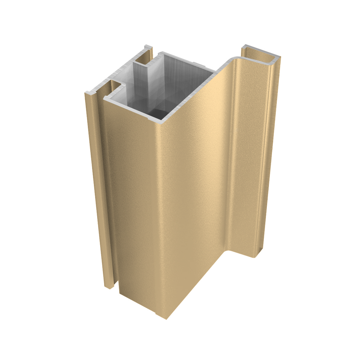 Профиль вертикальный боковой для распашных фасадов LEAP Золото матовое, 5400 мм