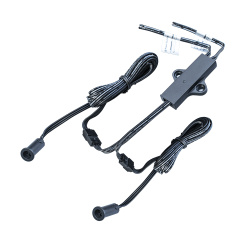 Выключатель ИК с двумя сенсорами GLS, D=10мм, накладной/врезной, провод L=1м, 12/24V 60/100W, плавный пуск, от руки 5см/двери, датчик черный Выключатель ИК с двумя сенсорами GLS, D=10мм, накладной/врезной, провод L=1м, 12/24V 60/100W, плавный пуск, от руки 5см/двери, датчик черный