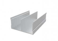 Верхняя направляющая в декоре Хром матовый, длина 5900 мм Верхняя направляющая в декоре Хром матовый, длина 5900 мм