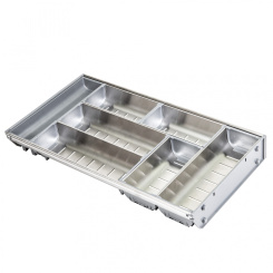Вкладыш 30/550 шуфлядный металлический Organizer нержавеющая сталь (523*280*65), AKS Вкладыш 30/550 шуфлядный металлический Organizer нержавеющая сталь (523*280*65), AKS