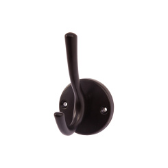 Крючок мебельный HORN, чёрный, AKS Крючок мебельный HORN, чёрный, AKS