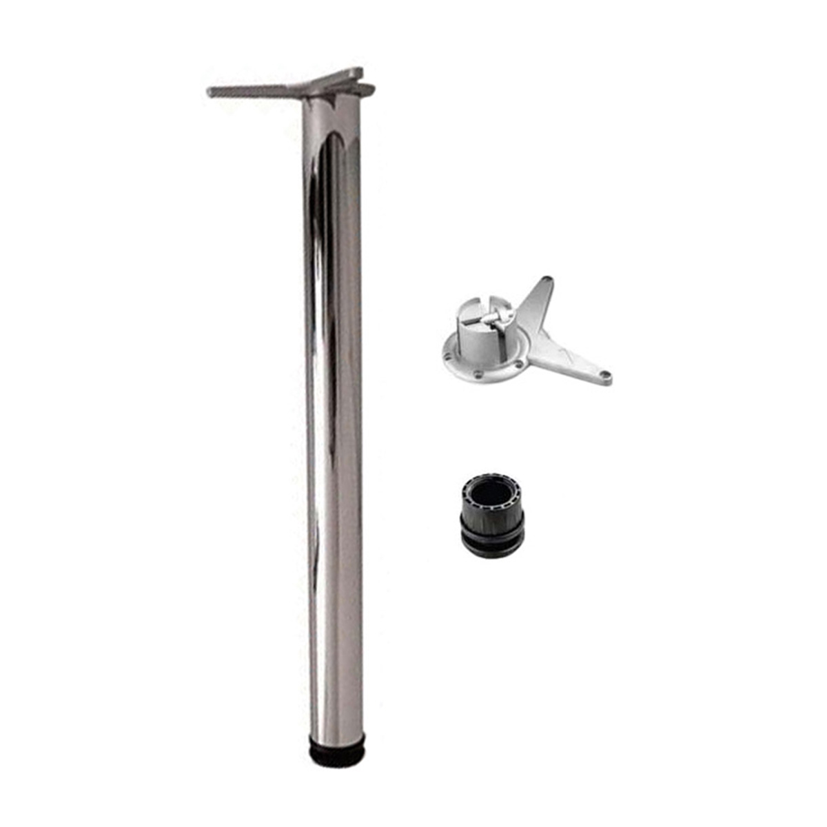 Ножки для мебели с боковым креплением. Опора барная 710 60мм хром. Ножка 710мм d-60мм хром. Ножка с боковым креплением. Camar 710 c нога для барной стойки h710 мм хром глянц.