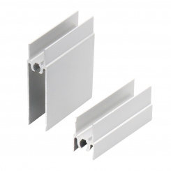 Комплект нарезки 980 мм: горизонтальные профили (в+н); Белый глянец, система Premial Комплект нарезки 980 мм: горизонтальные профили (в+н); Белый глянец, система Premial