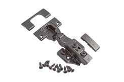 3D Петля накладная Premial PRESTO беспружинная Clip-on Н=2 / Black 3D Петля накладная Premial PRESTO беспружинная Clip-on Н=2 / Black