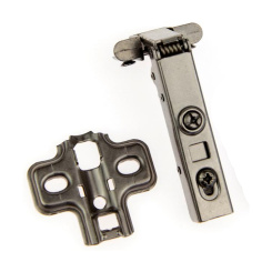 Петля Premial CON BRIO накладная для алюминиевого профиля с доводчиком Н=0 Black/Basic Петля Premial CON BRIO накладная для алюминиевого профиля с доводчиком Н=0 Black/Basic