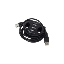 Разветвитель USB, 3 выхода, черный, AKS	 Разветвитель USB, 3 выхода, черный, AKS