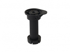 Опора кух. регул. 90-130 мм неразборная ( из 2-х частей) с  клипсой, ЧЕРНАЯ Опора кух. регул. 90-130 мм неразборная ( из 2-х частей) с  клипсой, ЧЕРНАЯ