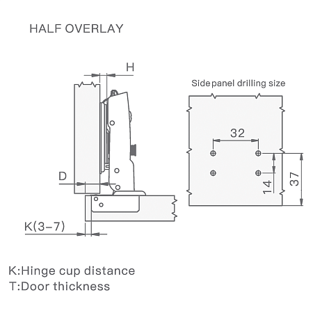 3D Петля полунакладная PREMIAL Presto с доводчиком Н=0 / нержавейка 3D Петля полунакладная PREMIAL Presto с доводчиком Н=0 / нержавейка