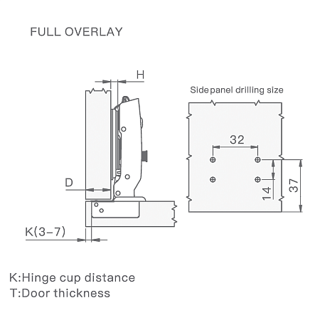 3D Петля накладная PREMIAL Presto с доводчиком Black 3D Петля накладная PREMIAL Presto с доводчиком Black