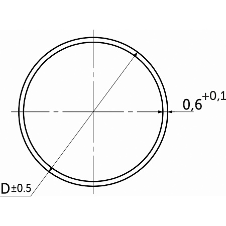 Труба круглая AKS D=25мм, L=3000мм, стенка 0.6 мм, черный Труба круглая AKS D=25мм, L=3000мм, стенка 0.6 мм, черный