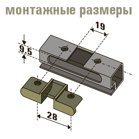 Петля Premial CON BRIO накладная для алюминиевого профиля с доводчиком Н=0 Black/Basic Петля Premial CON BRIO накладная для алюминиевого профиля с доводчиком Н=0 Black/Basic