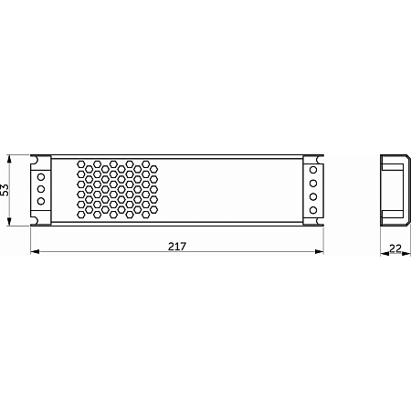 Блок питания AKS Indoor, серия 3, 150W/12.5A, 220AC/12DC, IP20, 217х53х22 мм, корпус с вентиляцией Блок питания AKS Indoor, серия 3, 150W/12.5A, 220AC/12DC, IP20, 217х53х22 мм, корпус с вентиляцией