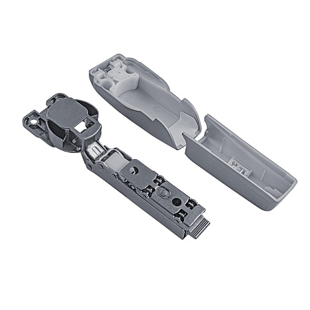 3D Петля накладная PREMIAL Presto с доводчиком H=0 / пластиковая накладка 3D Петля накладная PREMIAL Presto с доводчиком H=0 / пластиковая накладка