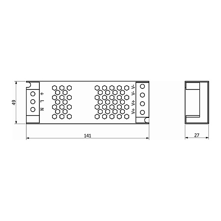 Блок питания Indoor 60W/24V, серия 5, AKS Блок питания Indoor 60W/24V, серия 5, AKS
