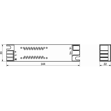 Блок питания AKS Indoor, серия 7, 60W/5A, 220AC/12DC, IP20, 144х33х22 мм, быстрозажимные клеммы Блок питания AKS Indoor, серия 7, 60W/5A, 220AC/12DC, IP20, 144х33х22 мм, быстрозажимные клеммы
