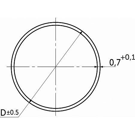 Труба круглая AKS D=25мм, L=3000мм, стенка 0.8 мм, хром Труба круглая AKS D=25мм, L=3000мм, стенка 0.8 мм, хром