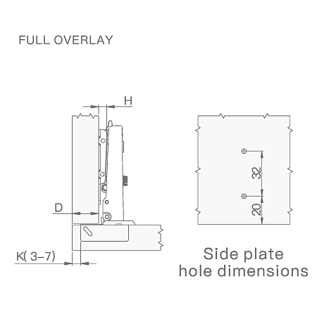 3D Петля накладная PREMIAL Presto с доводчиком H=0 / пластиковая накладка 3D Петля накладная PREMIAL Presto с доводчиком H=0 / пластиковая накладка